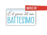 Biglietti bomboniere Cromo 100pz. - Battesimo azzurro