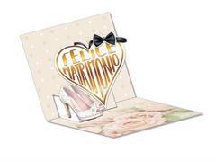  Biglietto pop-up matrimonio