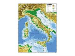 Cartina geografica Italia 100x140