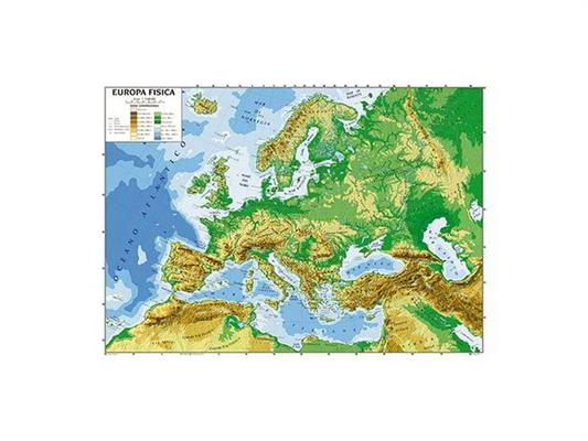 Cartina geografica Europa 100x140 - Carte geografiche - Lagicart