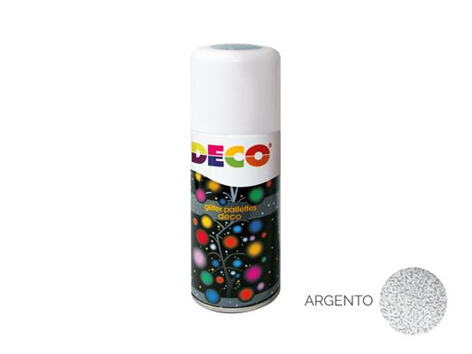 Glitter spray 150ml. - Argento 