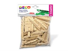 Mezze mollette legno 100 pz.