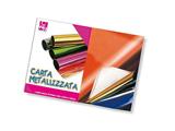 Carta Metallizzata 35x50 10 fogli - Rosso