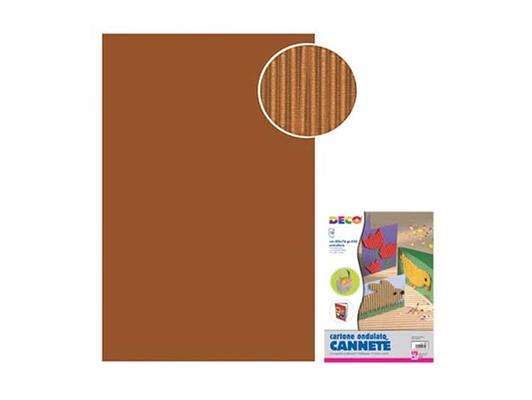 Cartoncino ondulato 50x70 10 fogli - Marrone