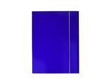 Cartella A4 3 lembi con elastico blu