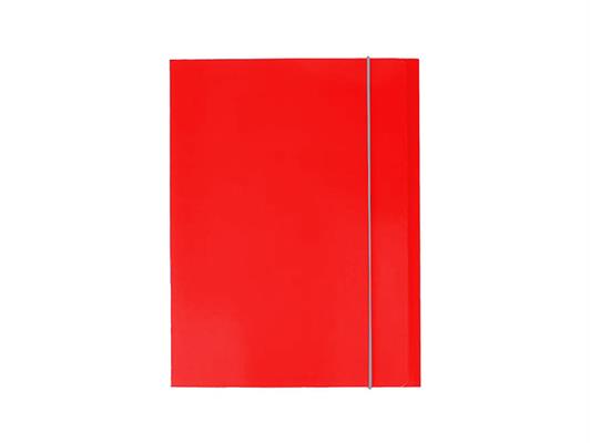 Cartella A4 3 lembi con elastico rosso