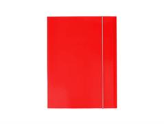 Cartella A4 3 lembi con elastico rosso