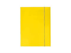 Cartella A4 3 lembi con elastico giallo