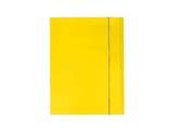 Cartella A4 3 lembi con elastico giallo