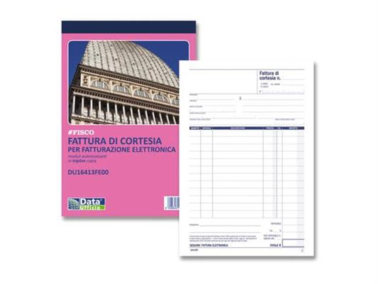 Blocco fatture di cortesia A5 3 copie