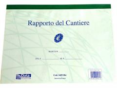 Blocco rapporto di cantiere A4 2 copie