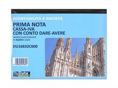 Blocco prima nota Cassa/IVA A4 2 copie
