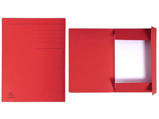 Cartella 3 lembi 50pz. - Rosso