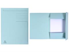 Cartella 3 lembi 50pz. - Azzurro