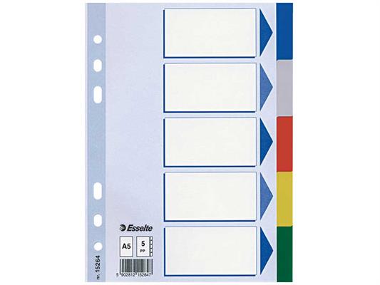 Intercalare A4 in cartoncino 6 tasti colorati