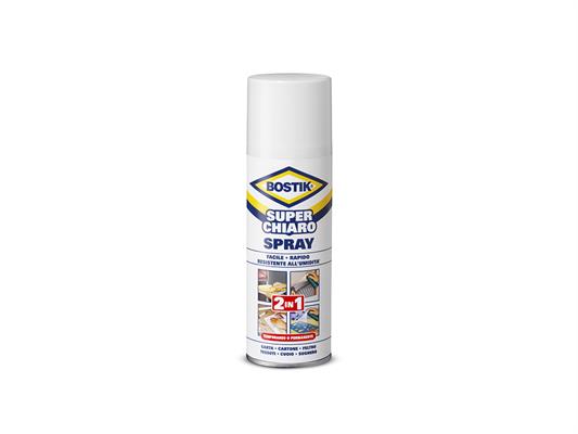 Colla spray superchiaro 2in1 500ml rimovibile/permanente bostik