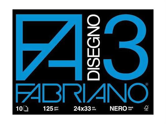 Album F/3 24x33 10 fogli 125g - Nero
