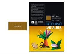 Cartacrea Liscio/Ruvido A4 220gr. 50 fogli - Marrone