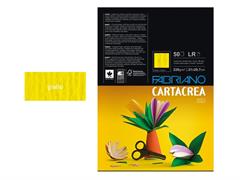 Cartacrea Liscio/Ruvido A4 220gr. 50 fogli - Giallo