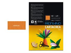 Cartacrea Liscio/Ruvido A4 220gr. 50 fogli - Arancione