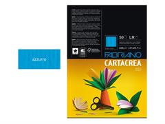 Cartacrea Liscio/Ruvido A4 220gr. 50 fogli - Azzurro