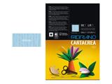 Cartacrea Liscio/Ruvido A4 220gr. 50 fogli - Celeste