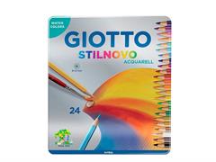 Pastelli Stilnovo Acquarell scatola metallo a 24 colori 