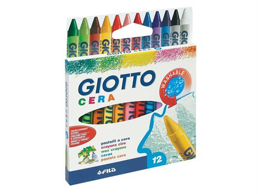 Pastelli a cera 12 colori