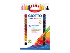 Pastelli giotto cera Bicolor 12 pz.
