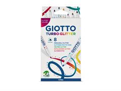 Pennarelli Turbo Glitter Astuccio 8 pz. in Espositore 10 pz.