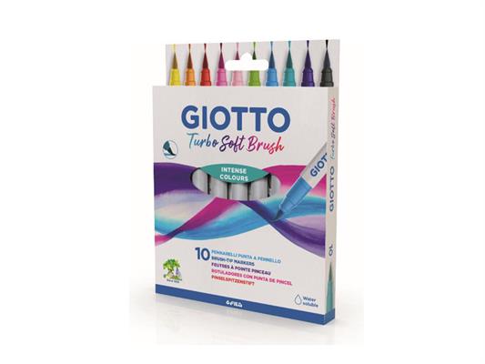 Pennarelli Giotto Turbosoft Brush 10pz.