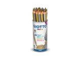 Barattolo 24 pastelli giotto mega oro/argento