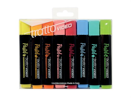 Tratto Video Pastel 8pz. Assortiti