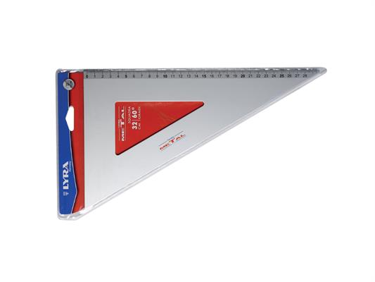 Squadra metallica 60° 32 cm. 