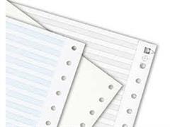 Carta a Modulo Continuo 37,5x11 60gr. Pista Staccabile Bianco 2000 fogli