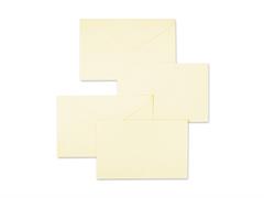 Busta + Biglietto Carta a Mano Avorio 12x18 10pz.