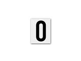 Numero Adesivo H.100 Nero 0