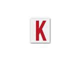 Lettera Adesiva H.100 Rosso K