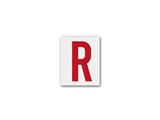 Lettera Adesiva H.100 Rosso R