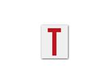 Lettera Adesiva H.100 Rosso T