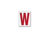 Lettera Adesiva H.100 Rosso W