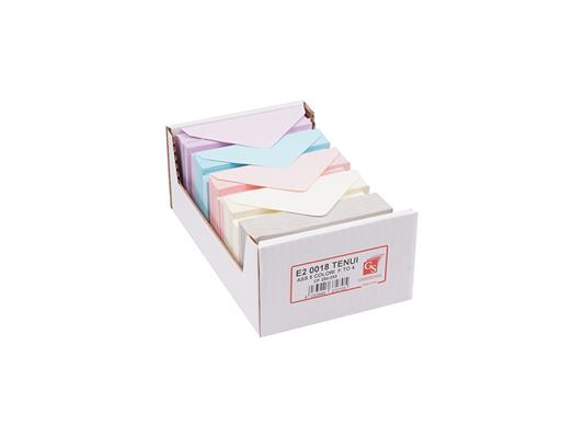 Biglietti + buste N.4 250pz. - Colori tenui