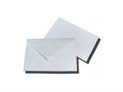 Biglietto + busta opalina N.9 200/200 pz. - Bianco 