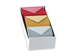 Biglietti + buste Metal N.9 150 pz. - Oro/Rosso/Argento