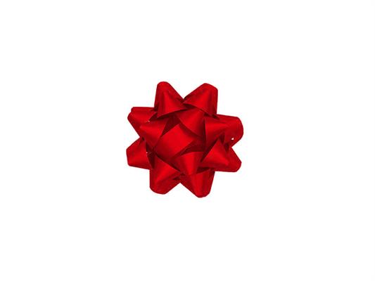 Coccarde adesive metallizzate 6,5 mm. 100 pz. - Rosso