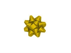 Coccarde adesive metallizzate 6,5 mm. 100 pz. - Oro