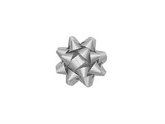 Coccarde adesive metallizzate 6,5 mm. 100 pz. - Argento