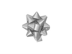 Coccarde adesive metallizzate 10 mm. 100 pz. - Argento