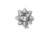 Coccarde adesive metallizzate 10 mm. 100 pz. - Argento