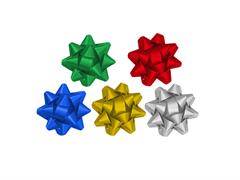 Coccarde adesive metallizzate 14 mm. 100 pz. - Assortite 